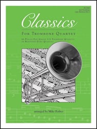 Classics for Trombone Quartet Trombone 1 Book, opt. Baritone B.C. cover Thumbnail